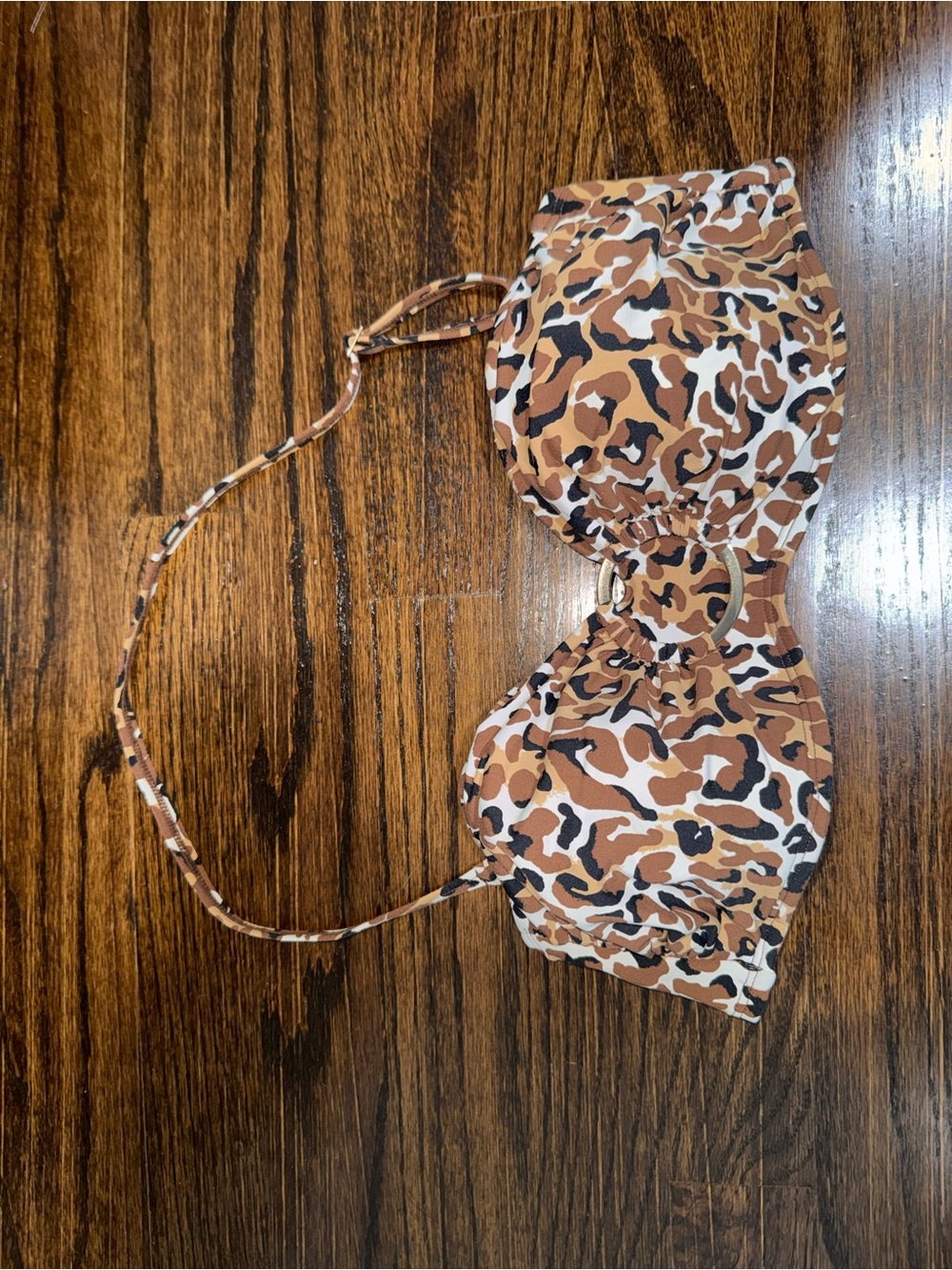 Lilly Pulitzer 3pc bikini set in the pattern "Chocolate Onyx My Favorite Spot” - Picture 5 of 9